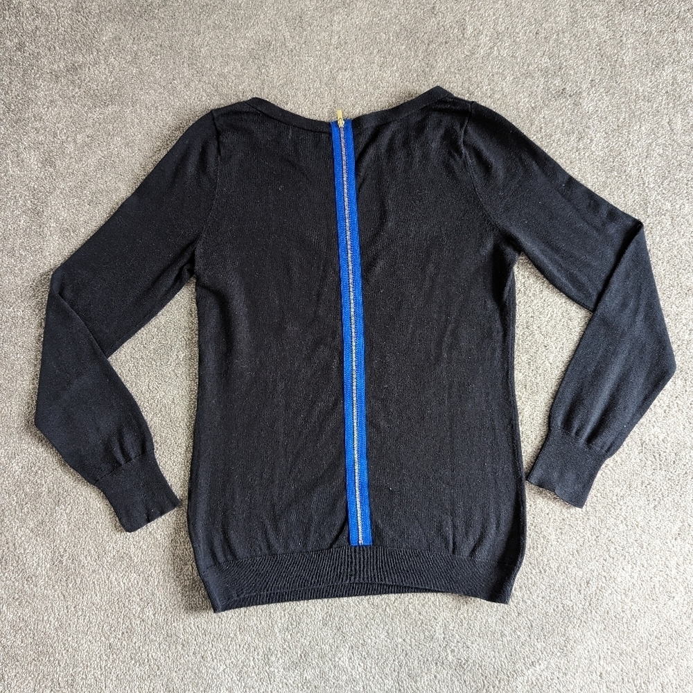 Banana Republic wool blend zipped sweater women's Small